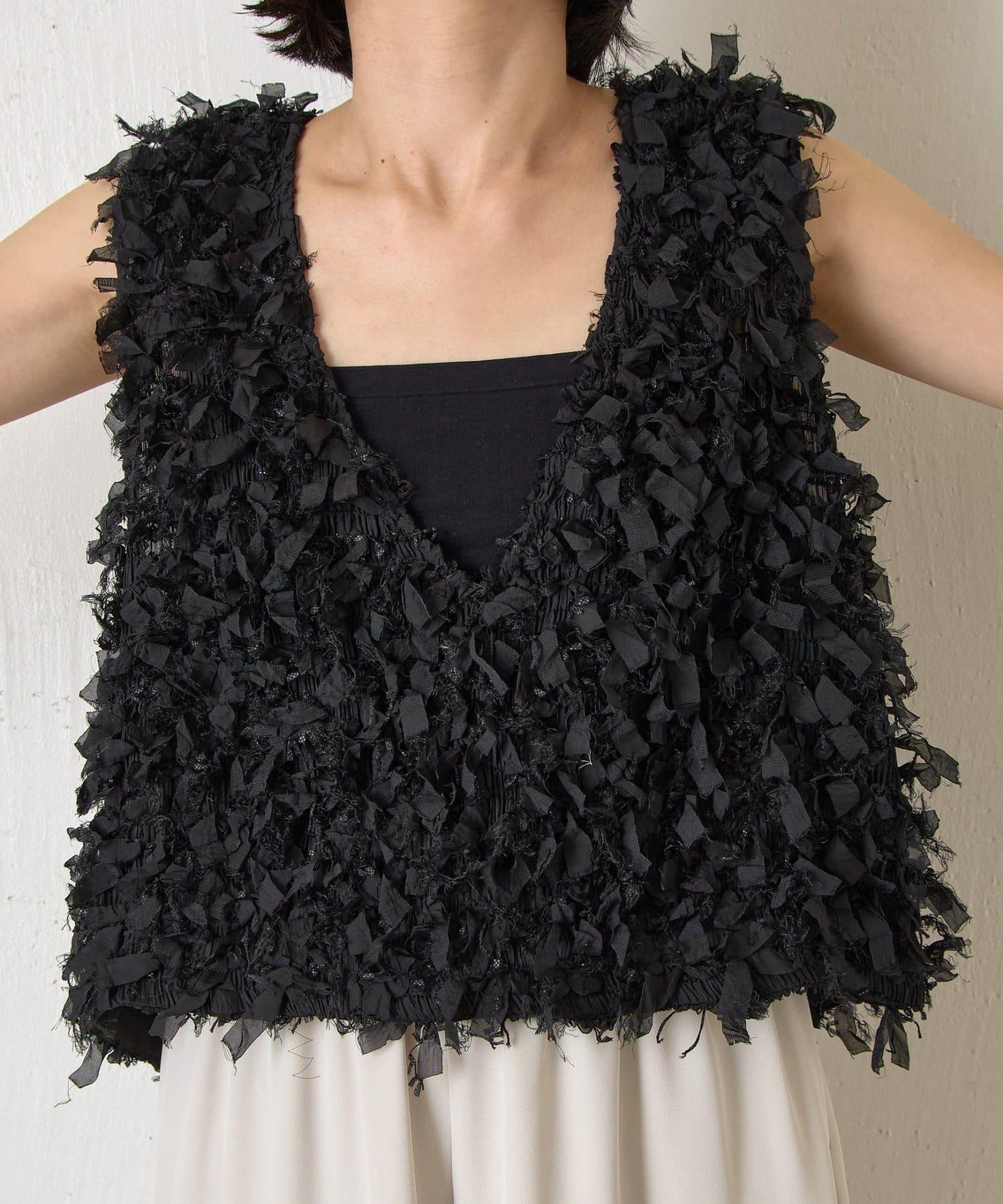 蝴蝶結流蘇馬甲