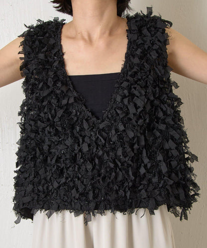 蝴蝶結流蘇馬甲