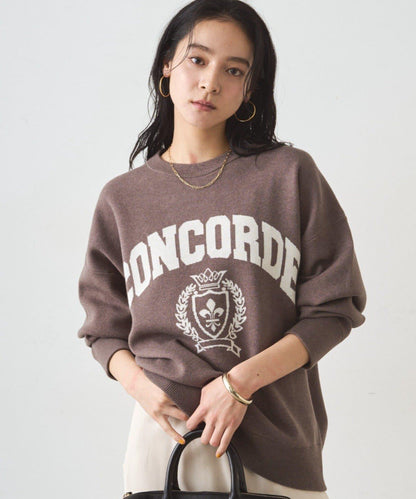 提花標誌針織衫