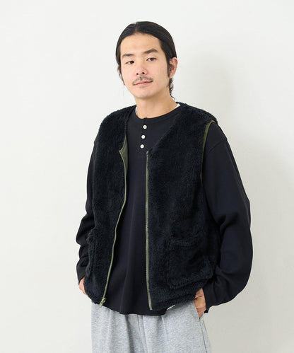 【男女同款】BM 羊羔絨可雙面穿馬甲