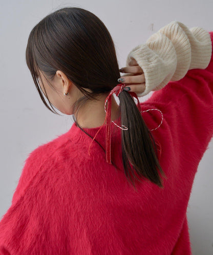 【WHIMSIC/2尺碼可選】安哥拉羊毛混紡長毛針織套頭衫