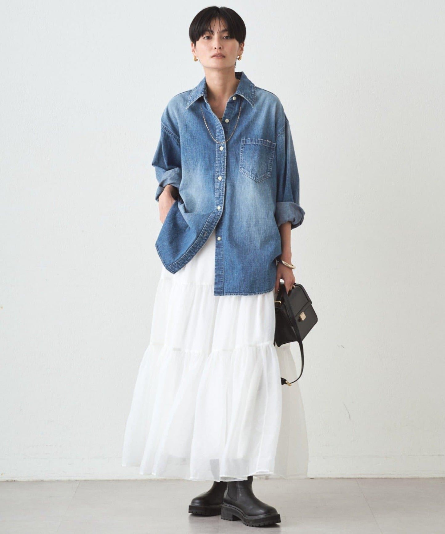 【JAPAN MADE】基礎款牛仔襯衫