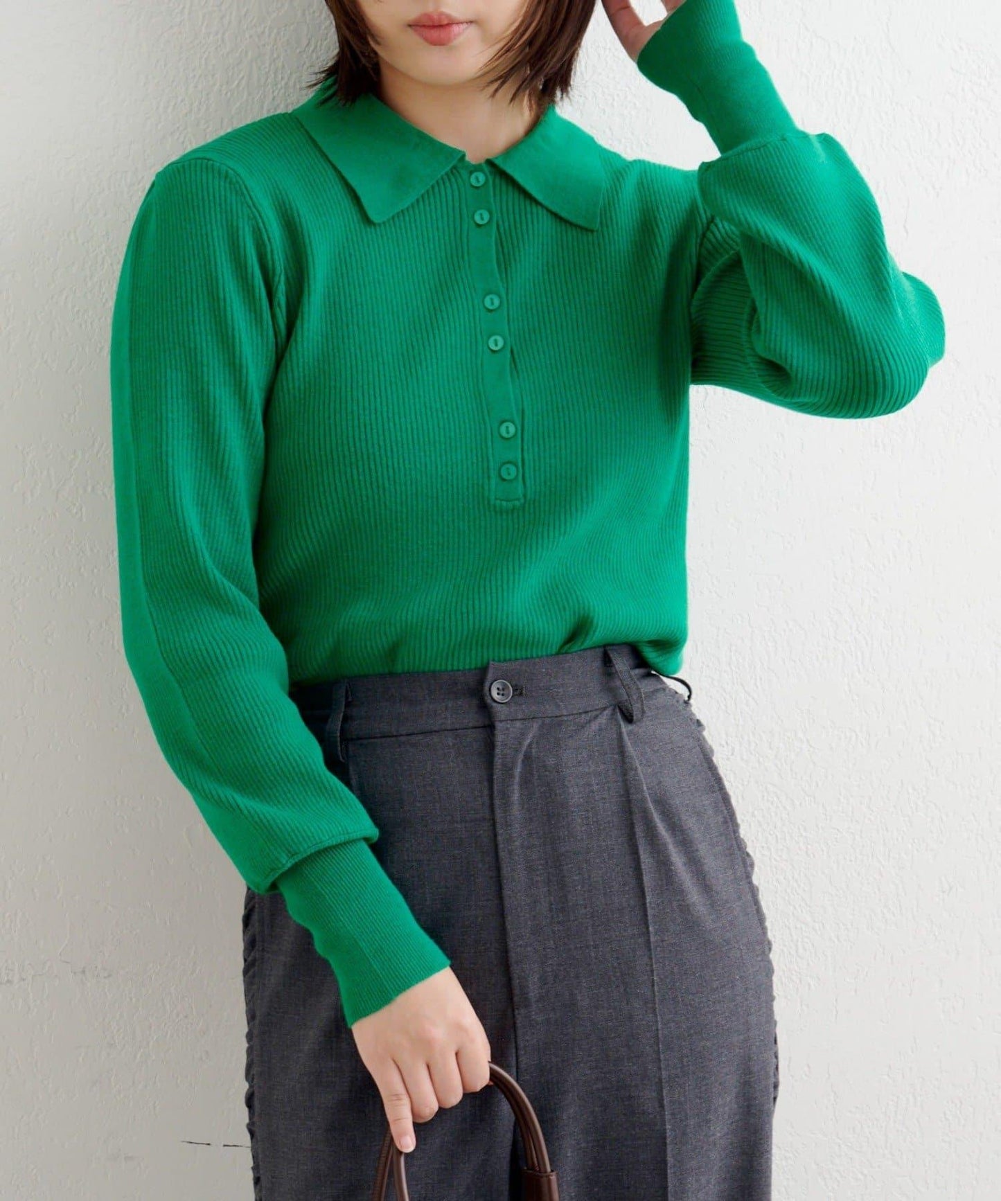 【4色可選】B基礎羅紋針織POLO衫