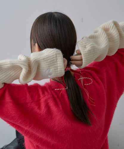 【WHIMSIC/2尺碼可選】安哥拉羊毛混紡長毛針織套頭衫