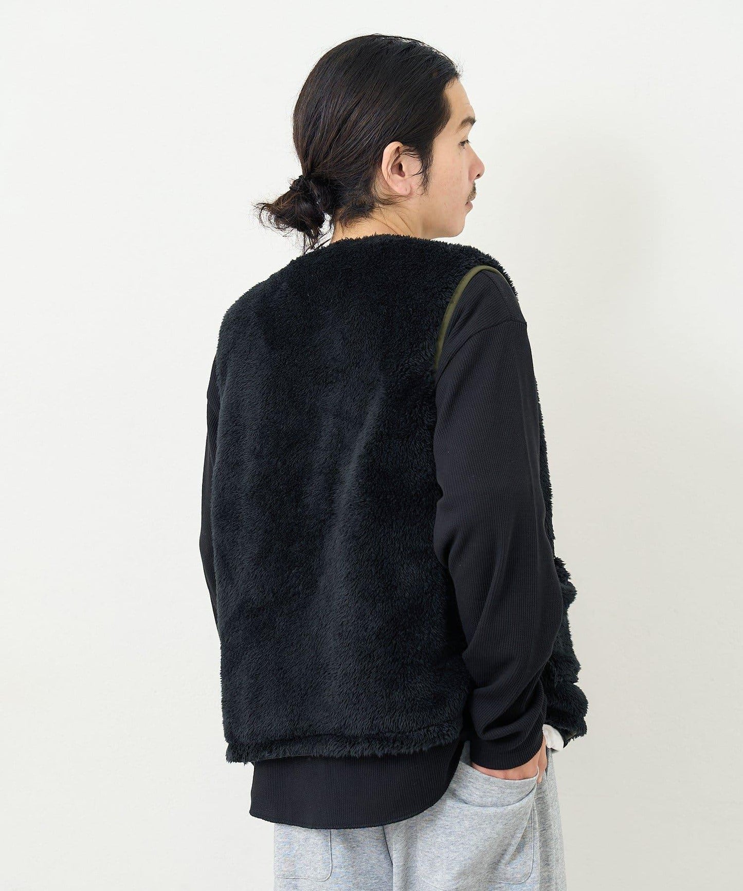 【男女同款】BM 羊羔絨可雙面穿馬甲