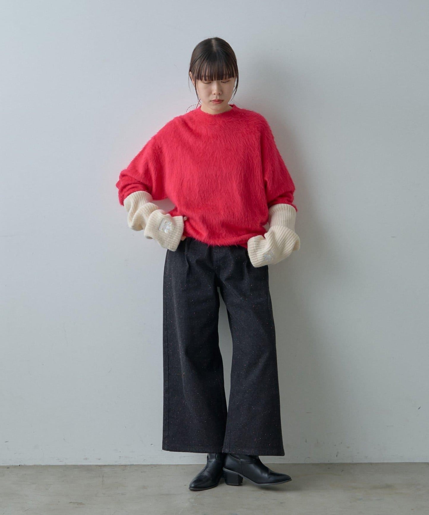 【WHIMSIC/2尺碼可選】安哥拉羊毛混紡長毛針織套頭衫