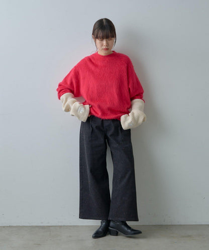 【WHIMSIC/2尺碼可選】安哥拉羊毛混紡長毛針織套頭衫