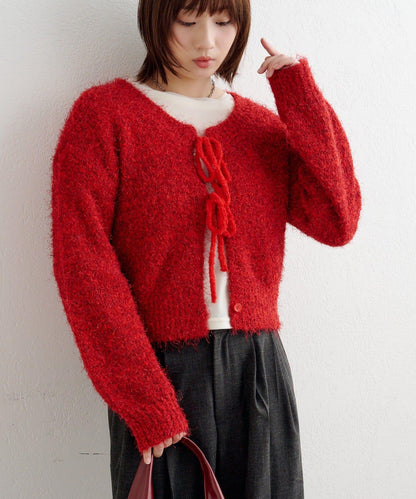 【前後兩穿】B 長毛針織開衫