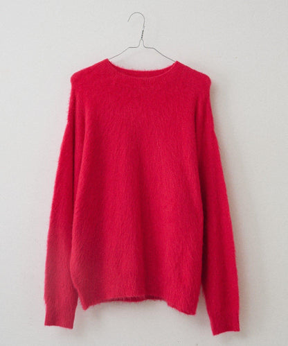 【WHIMSIC/2尺碼可選】安哥拉羊毛混紡長毛針織套頭衫