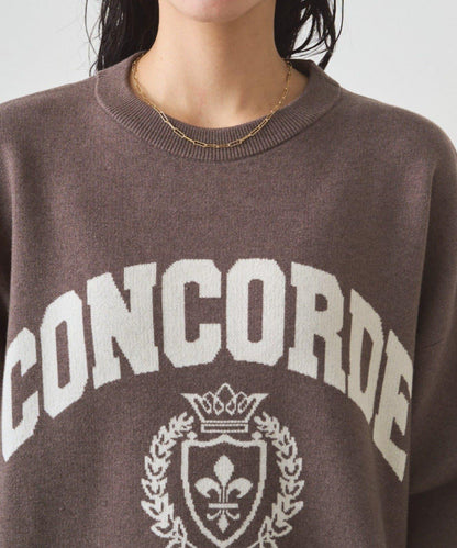 提花標誌針織衫