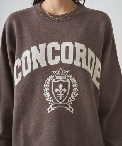 提花標誌針織衫