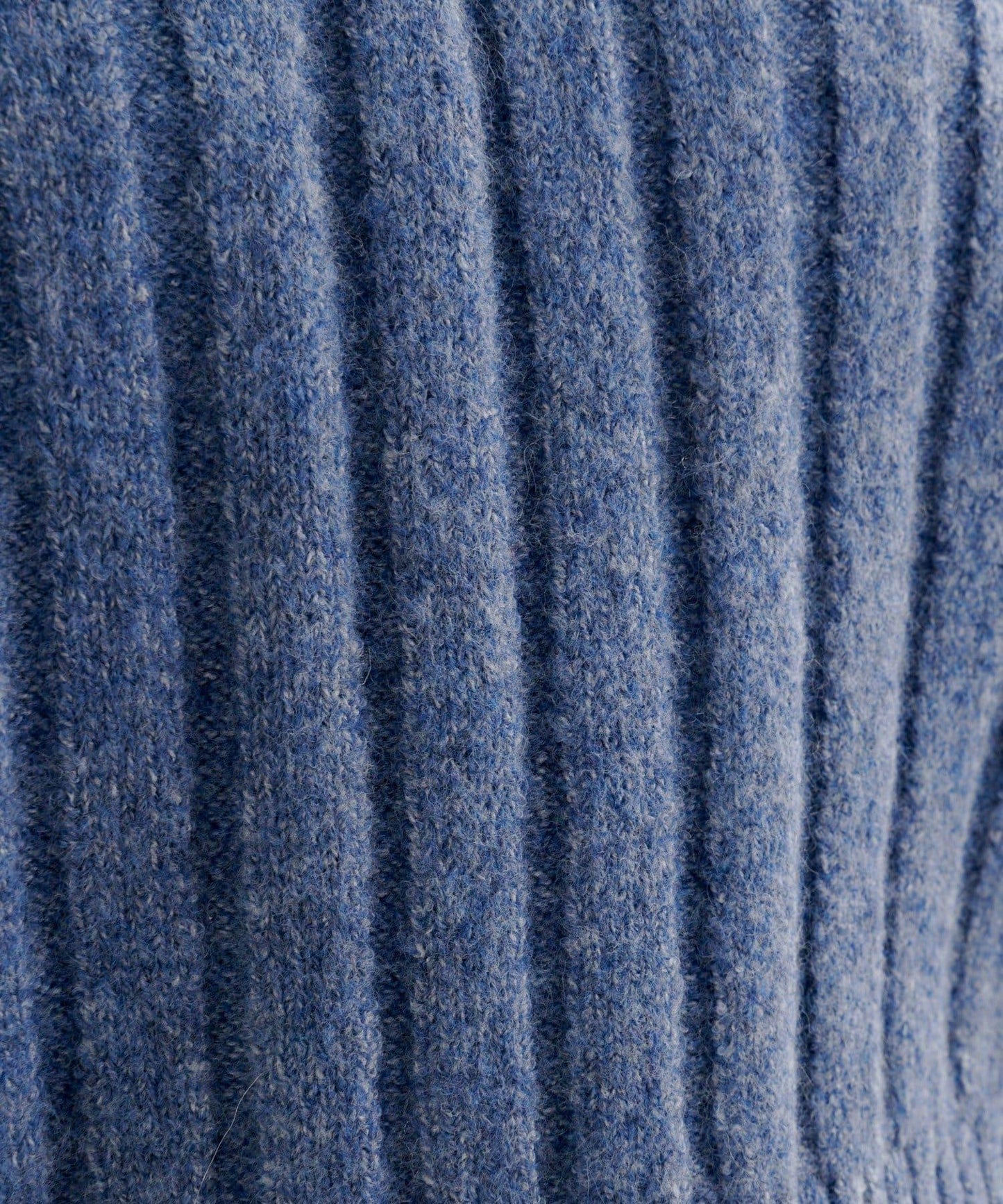 B 寬鬆羅紋針織套頭衫