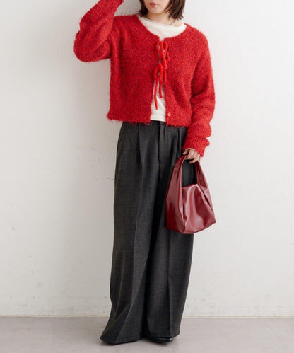 【前後兩穿】B 長毛針織開衫