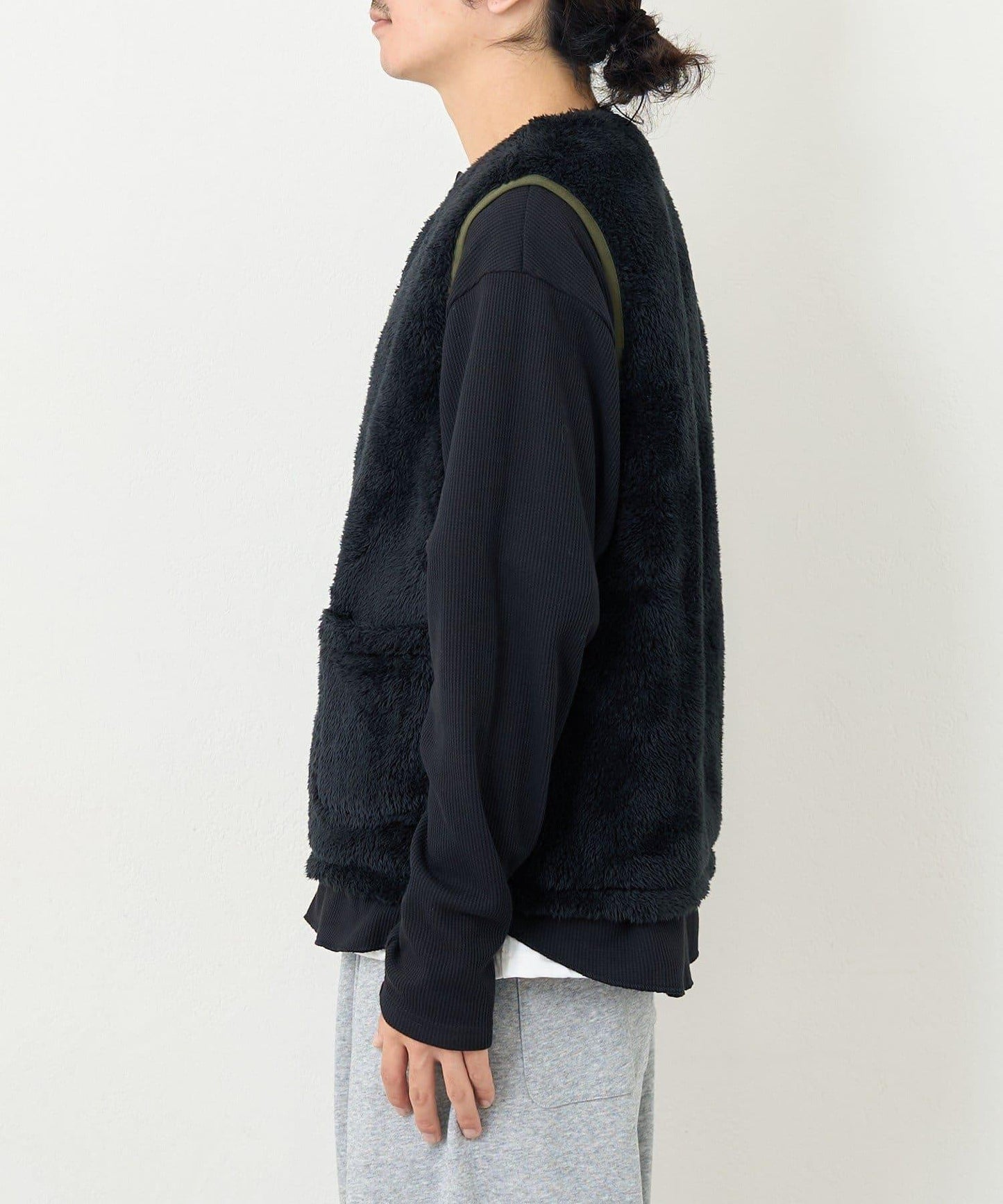 【男女同款】BM 羊羔絨可雙面穿馬甲