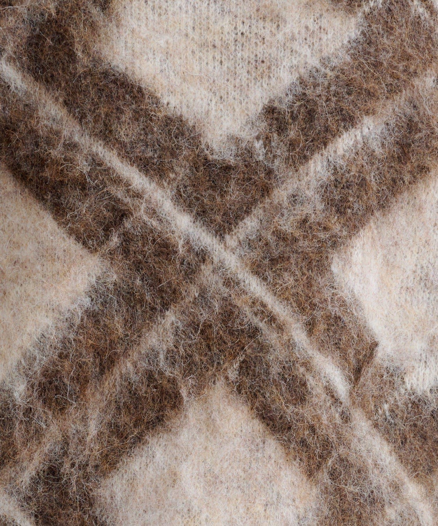 B 菱格針織套頭衫