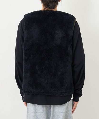 【男女同款】BM 羊羔絨可雙面穿馬甲