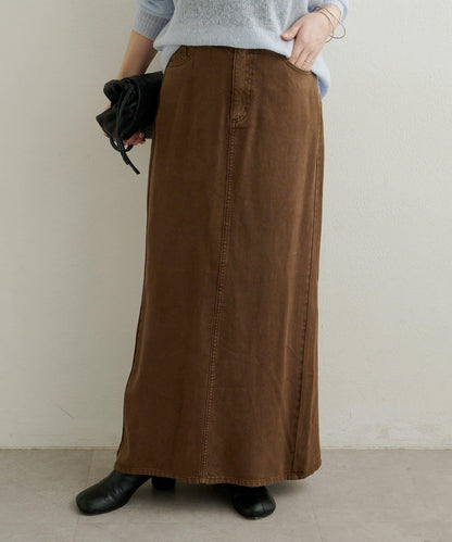 【可搭配套裝穿著◎】天絲柔軟修身半身裙