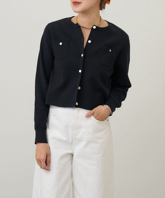 【26SS】棉質針織短款開衫