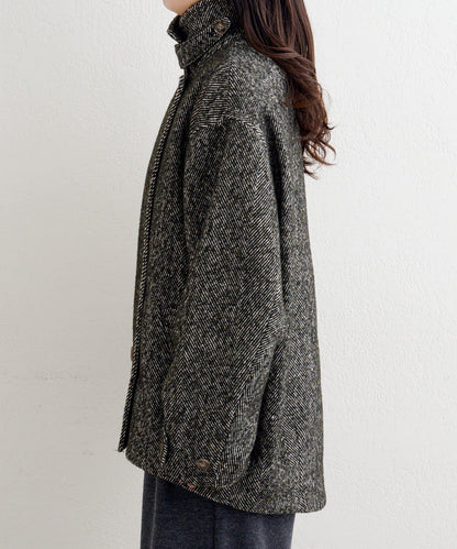 B 繭型西裝領大衣