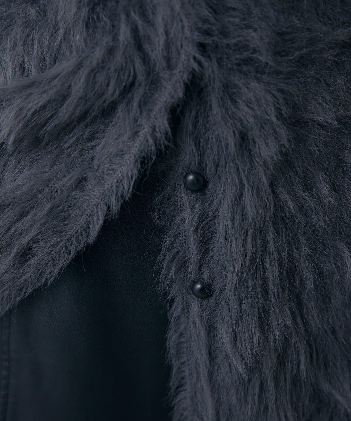 毛絨翻領針織開衫