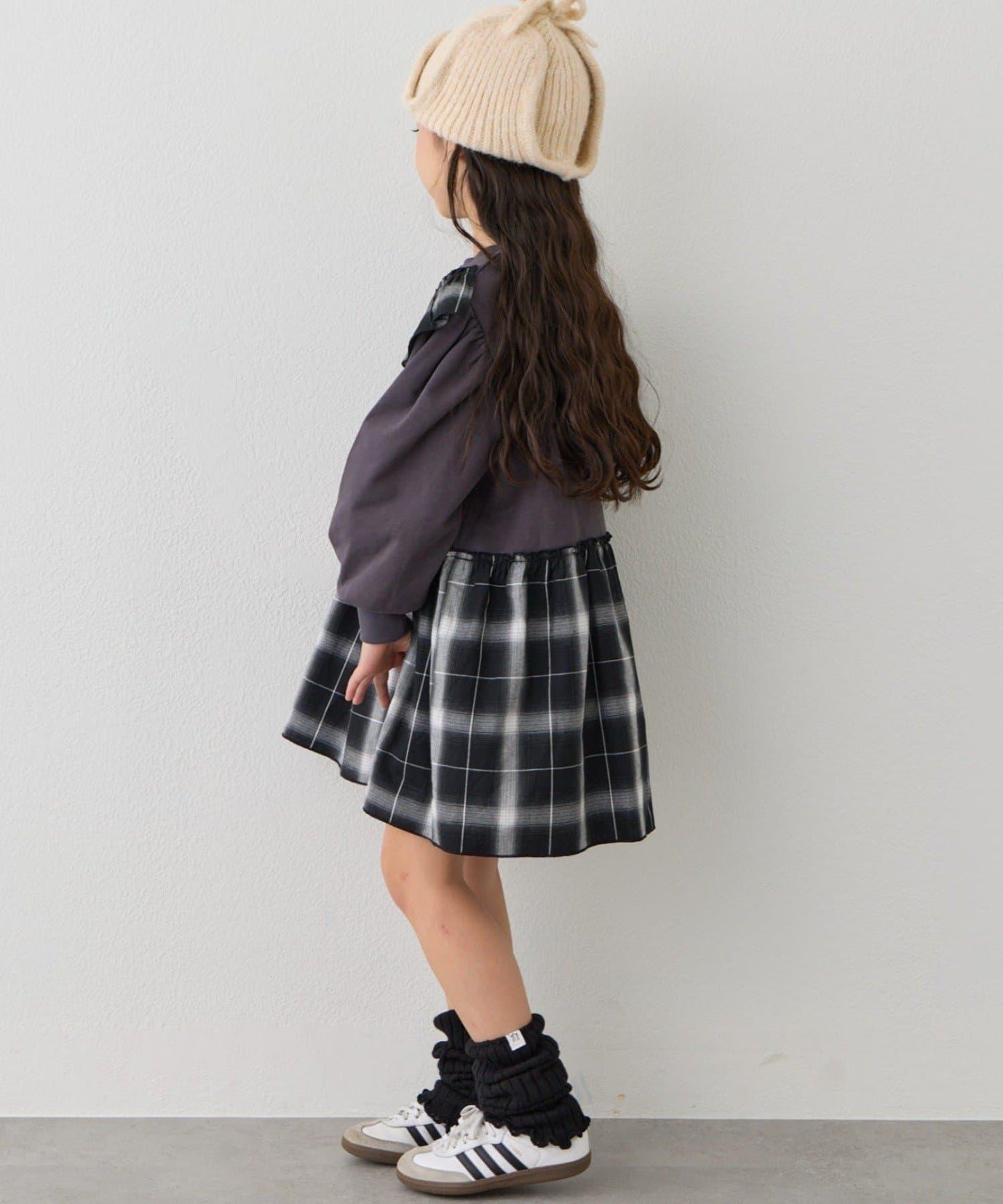 【KIDS】衛衣拼接迷你長款上衣連衣裙≪有大童尺碼≫