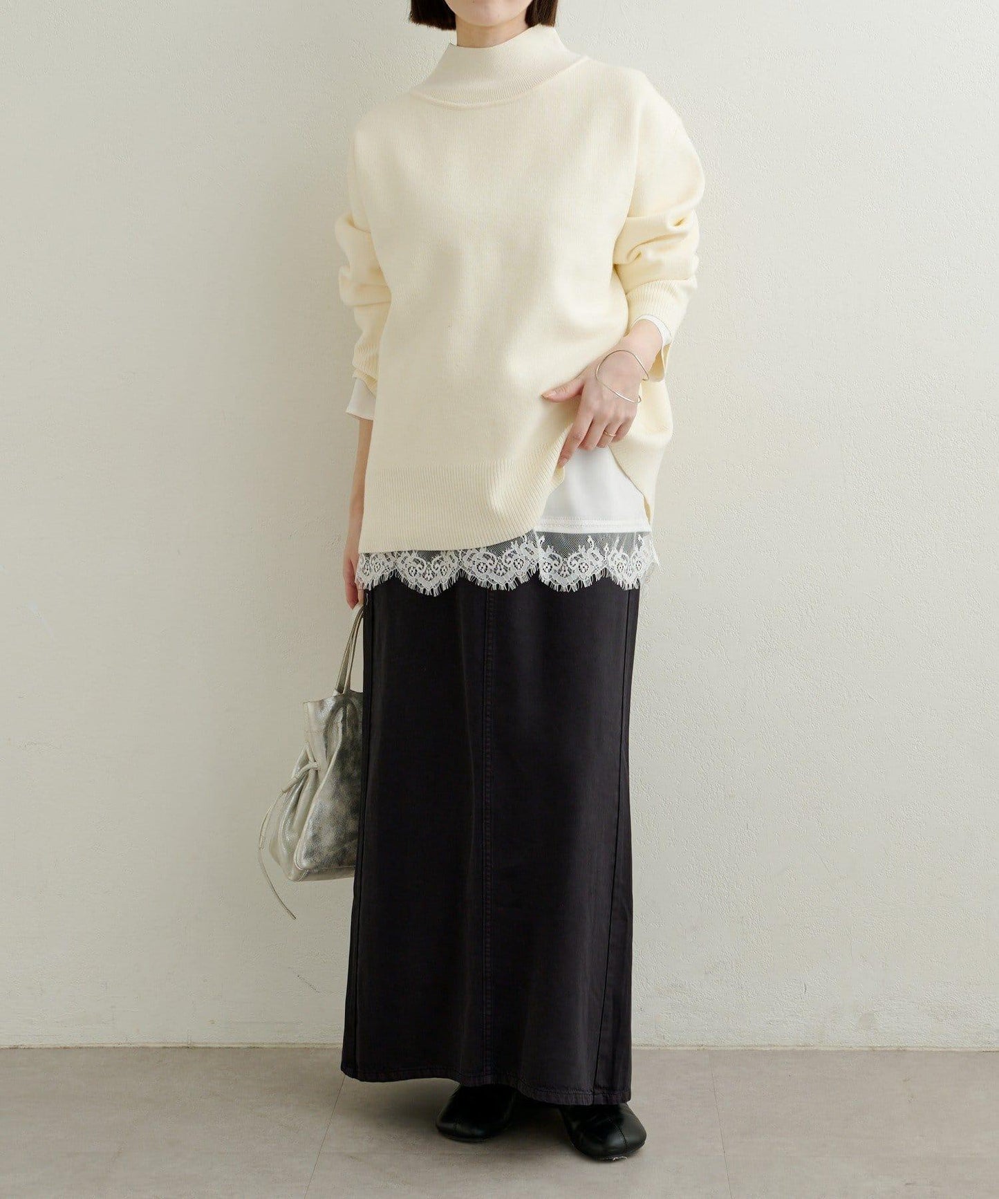 【可搭配套裝穿著◎】天絲柔軟修身半身裙