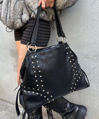 鉚釘仿皮波士頓包