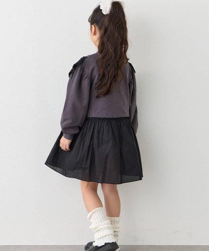 【KIDS】衛衣拼接迷你長款上衣連衣裙≪有大童尺碼≫