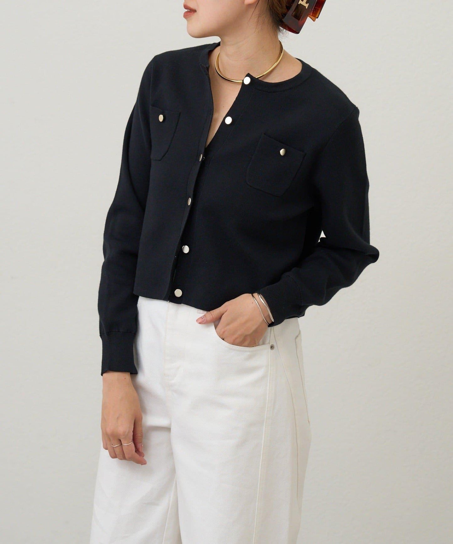 【26SS】棉質針織短款開衫