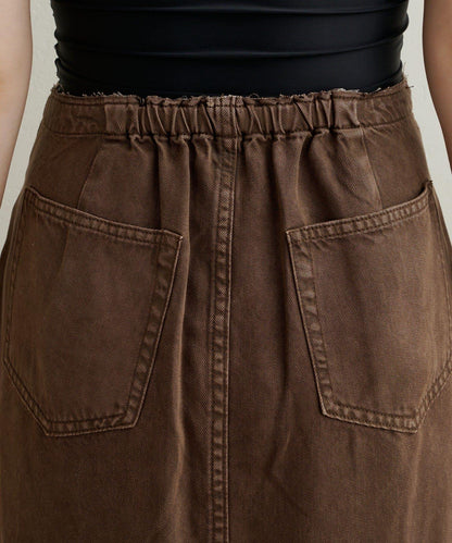 【可搭配套裝穿著◎】天絲柔軟修身半身裙