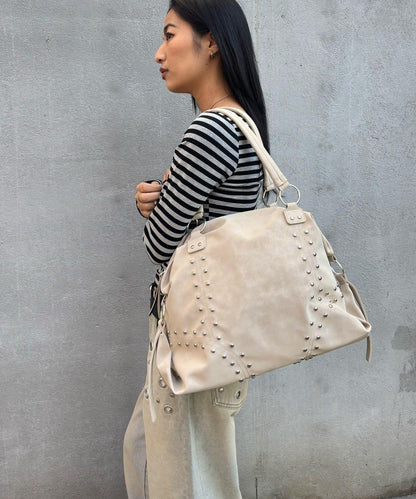 鉚釘仿皮波士頓包