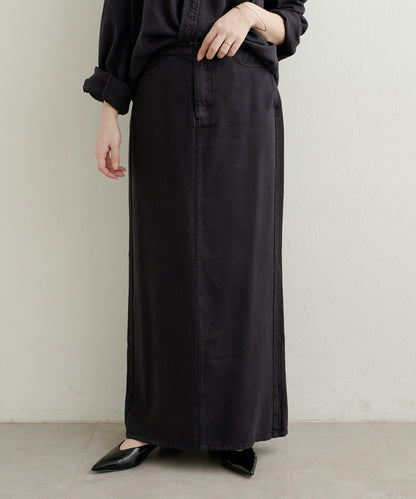 【可搭配套裝穿著◎】天絲柔軟修身半身裙