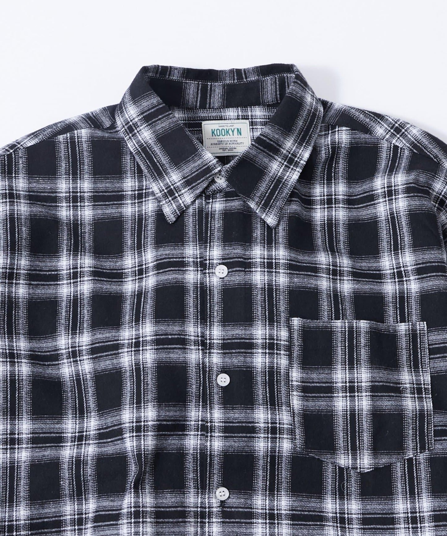 KOOKY'N法蘭絨格子襯衫