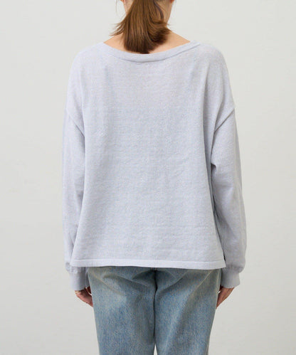 【26SS】亮絲寬鬆針織衫