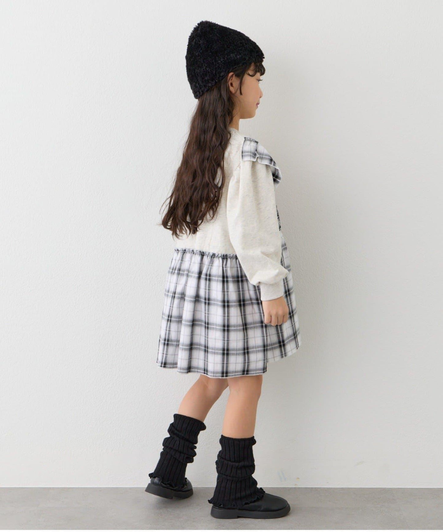 【KIDS】衛衣拼接迷你長款上衣連衣裙≪有大童尺碼≫