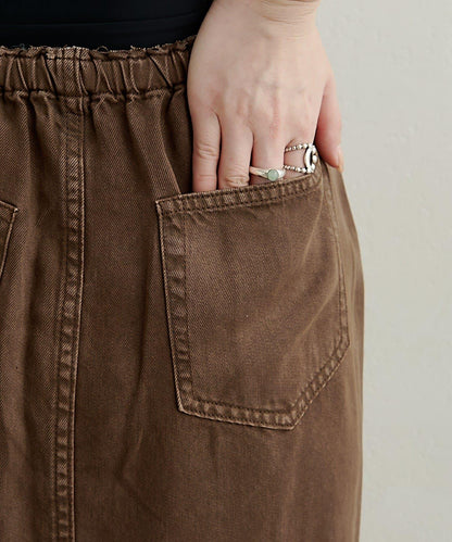 【可搭配套裝穿著◎】天絲柔軟修身半身裙