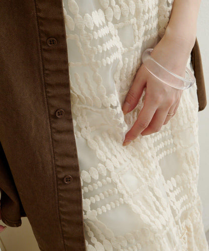 蕾絲吊帶連衣裙