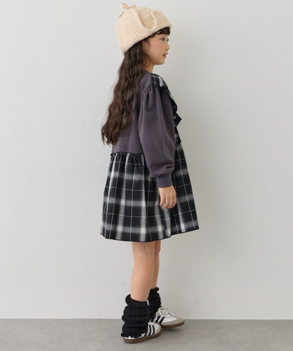 【KIDS】衛衣拼接迷你長款上衣連衣裙≪有大童尺碼≫