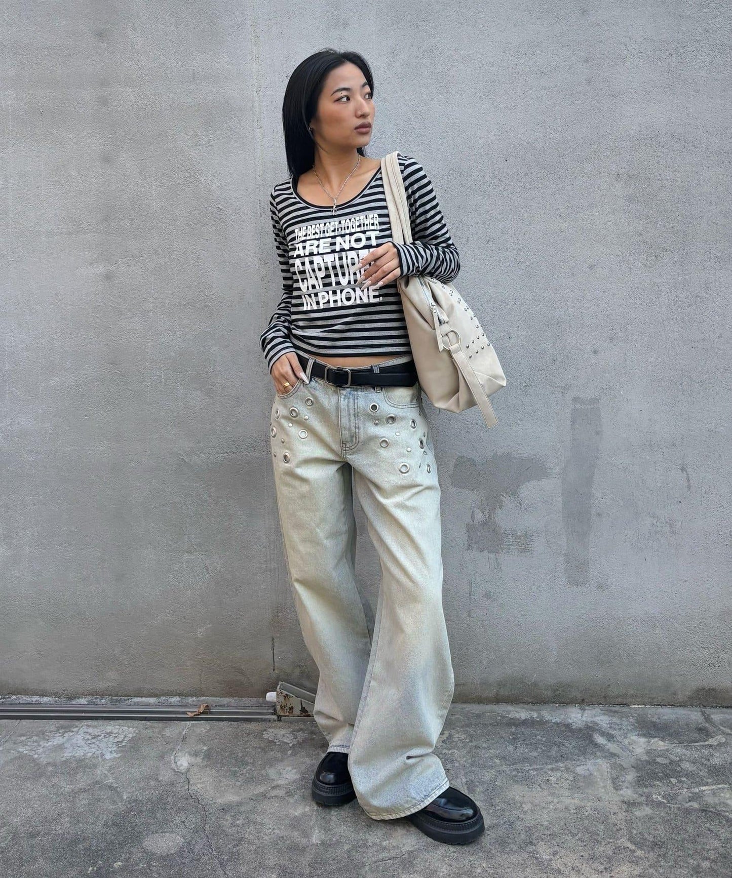 鉚釘仿皮波士頓包