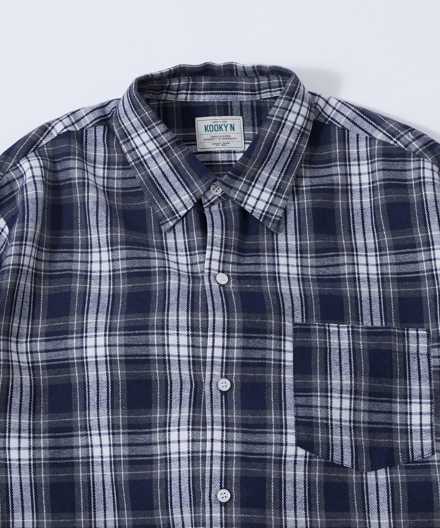 KOOKY'N法蘭絨格子襯衫