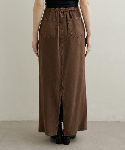 【可搭配套裝穿著◎】天絲柔軟修身半身裙