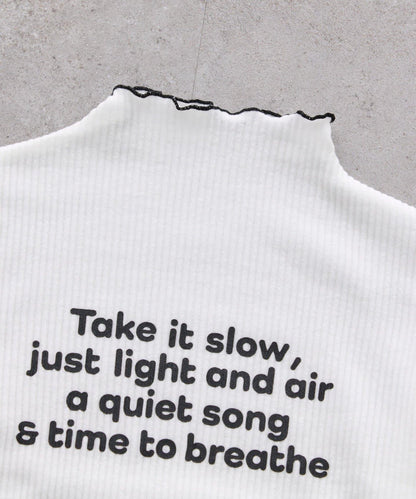 【KIDS】帶層疊網紗的羅紋上衣≪有大童尺碼≫