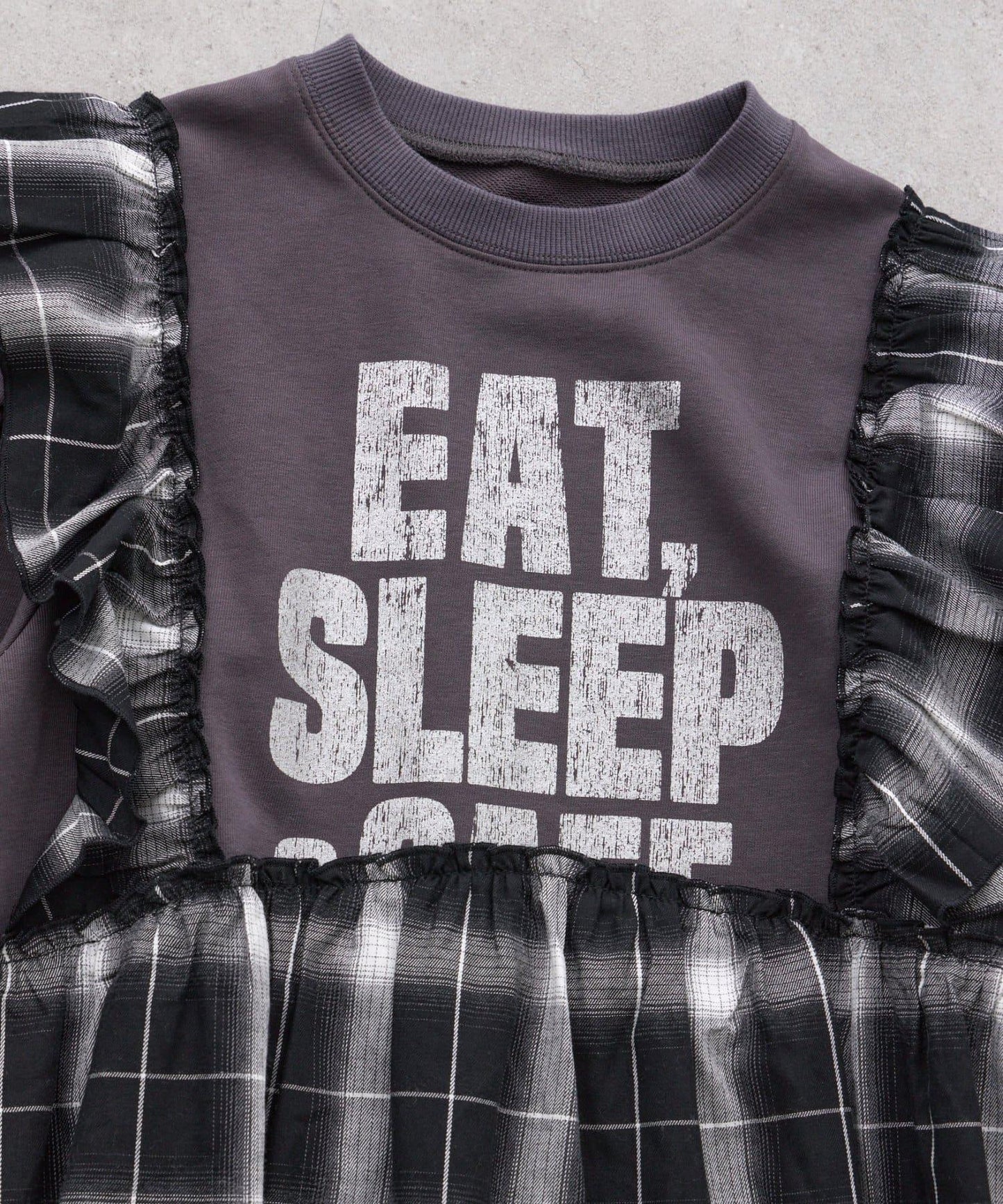 【KIDS】衛衣拼接迷你長款上衣連衣裙≪有大童尺碼≫