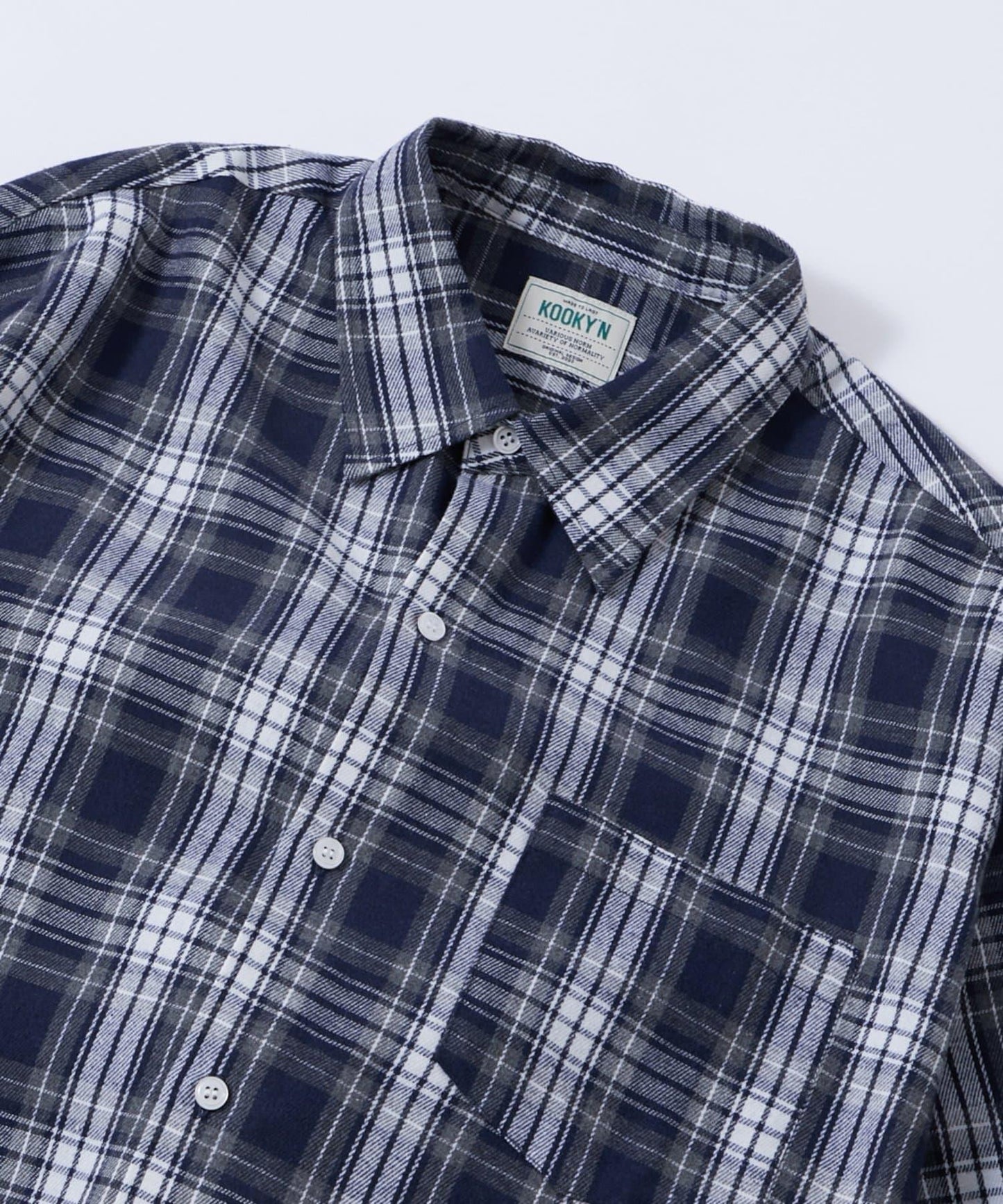 KOOKY'N法蘭絨格子襯衫