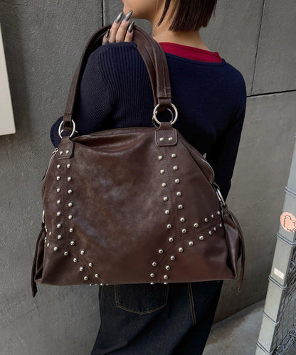 鉚釘仿皮波士頓包