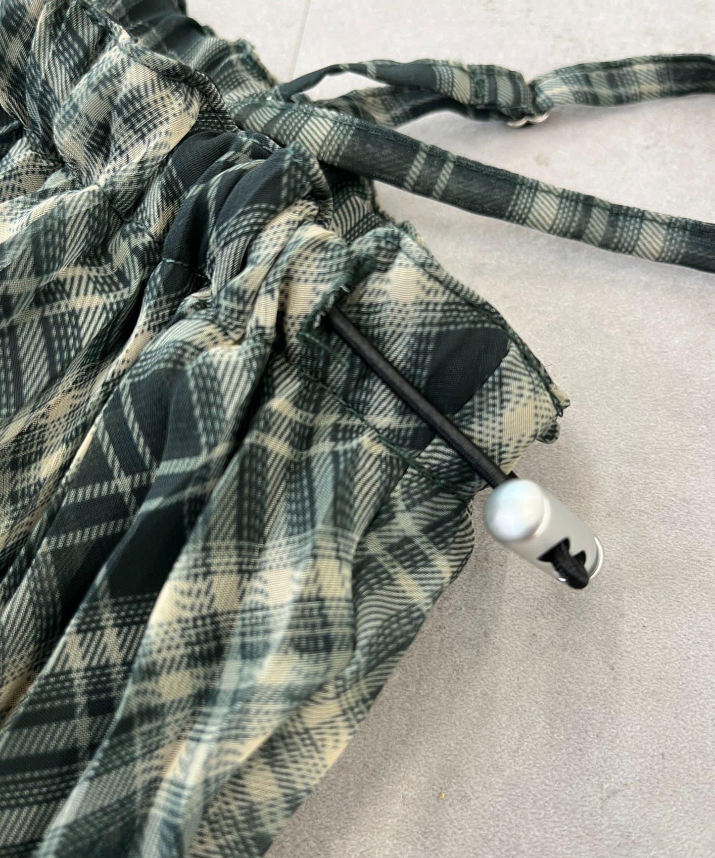 【KIDS】《有青少年尺碼》2WAY百褶格紋拼接裙(OSORO)