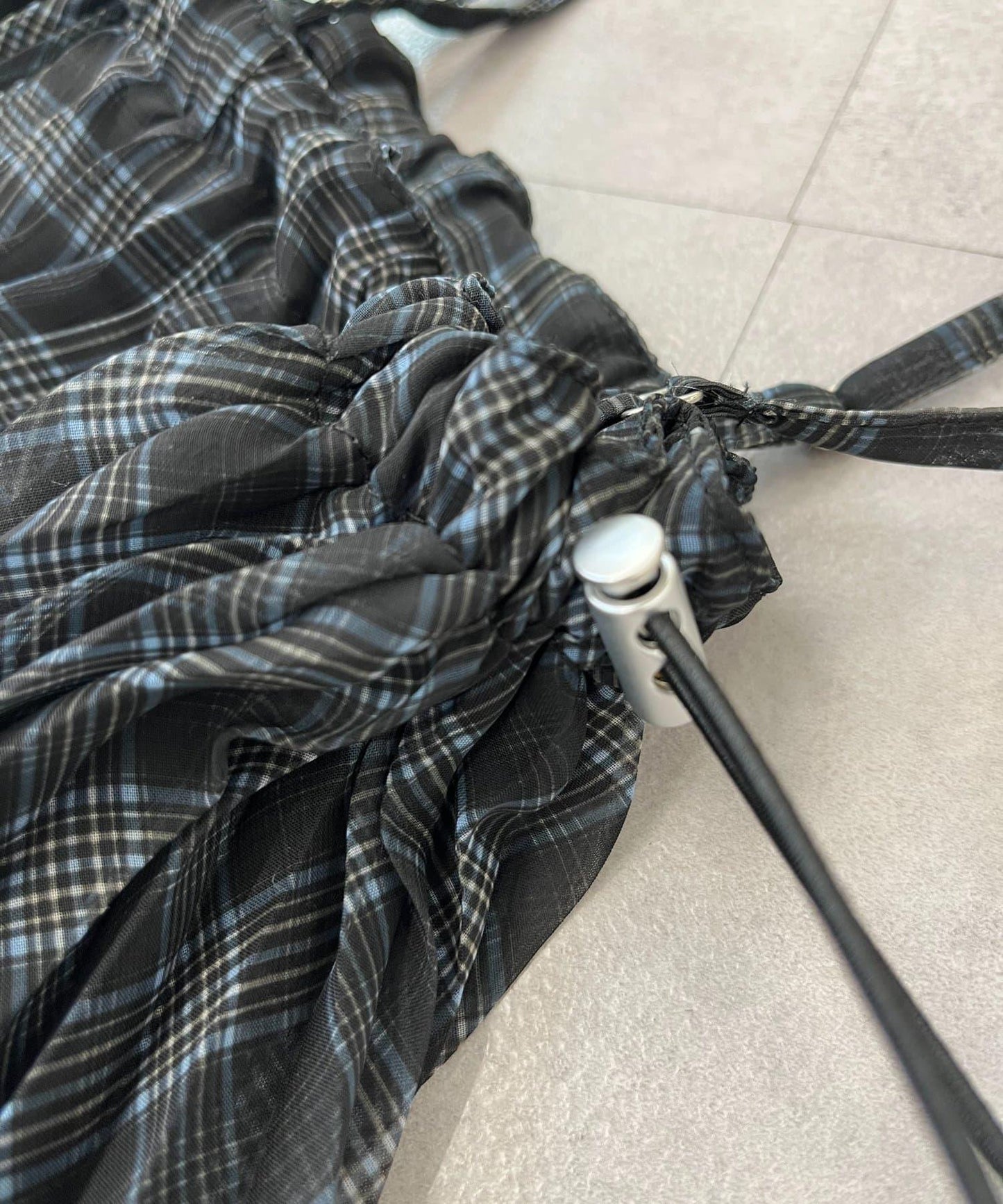 【KIDS】《有青少年尺碼》2WAY百褶格紋拼接裙(OSORO)