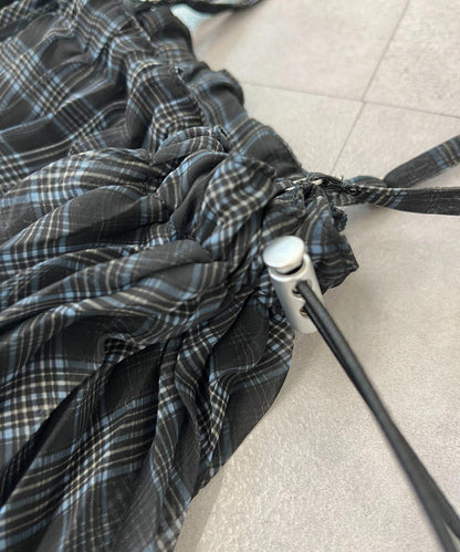 【KIDS】《有青少年尺碼》2WAY百褶格紋拼接裙(OSORO)