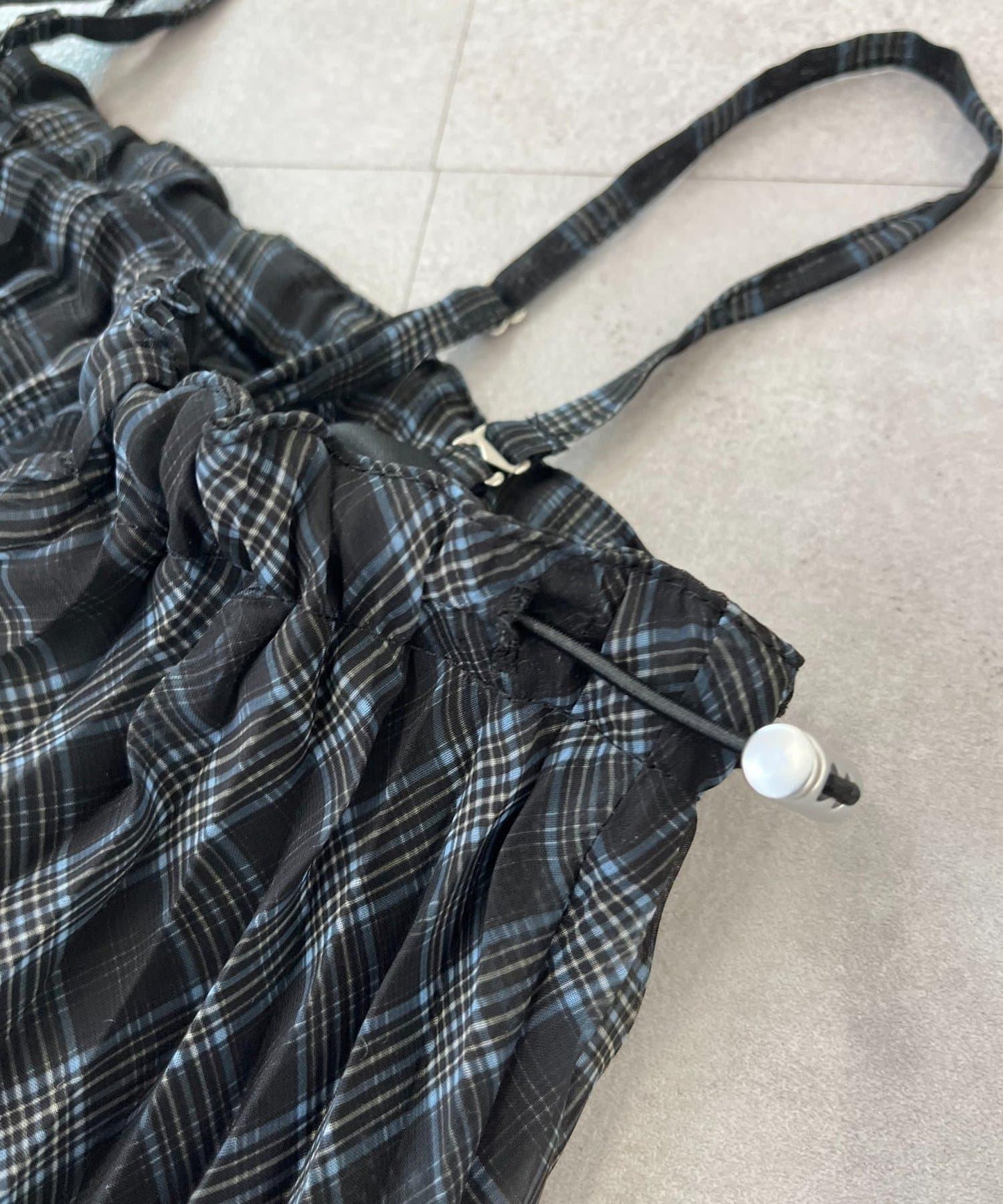 【KIDS】《有青少年尺碼》2WAY百褶格紋拼接裙(OSORO)