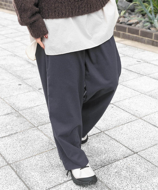 羊毛感休閒寬鬆長褲